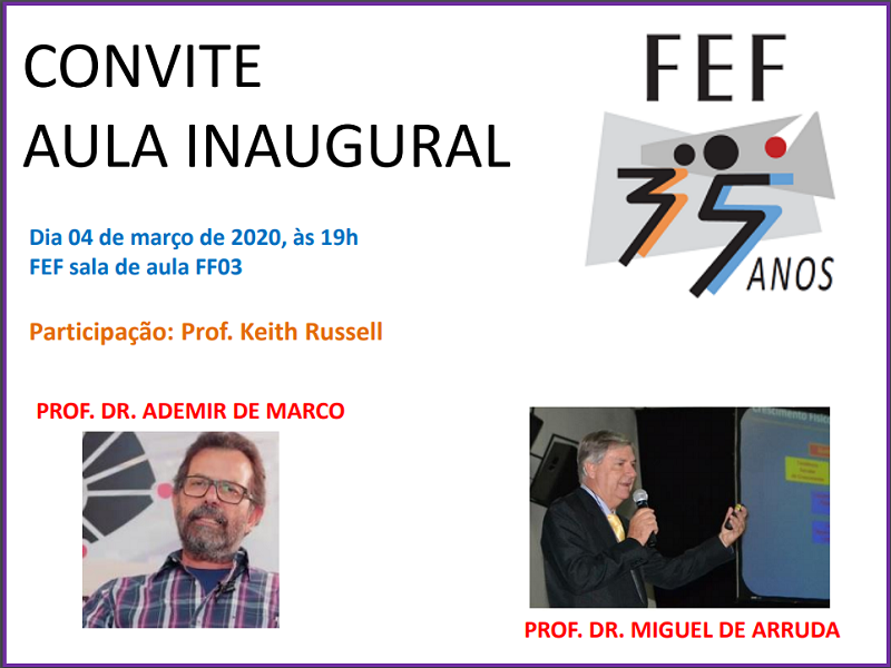 Aula Inaugural de Graduação 2020