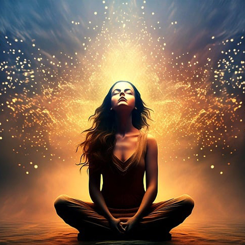 mulher fazendo yoga