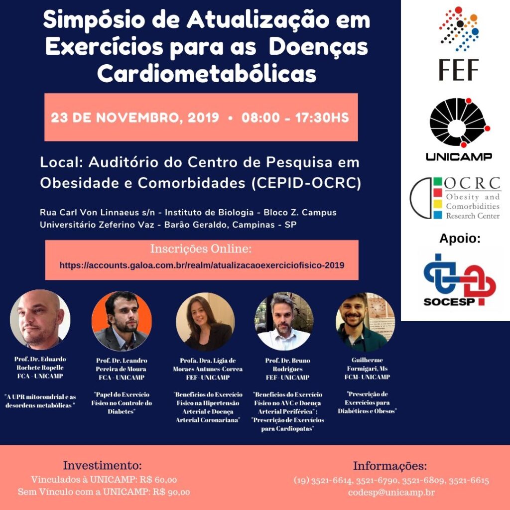 I Simpósio de Atualização em Exercícios para as Doenças Cardiometabólicas