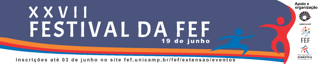 banner com logotipo do festival da fef