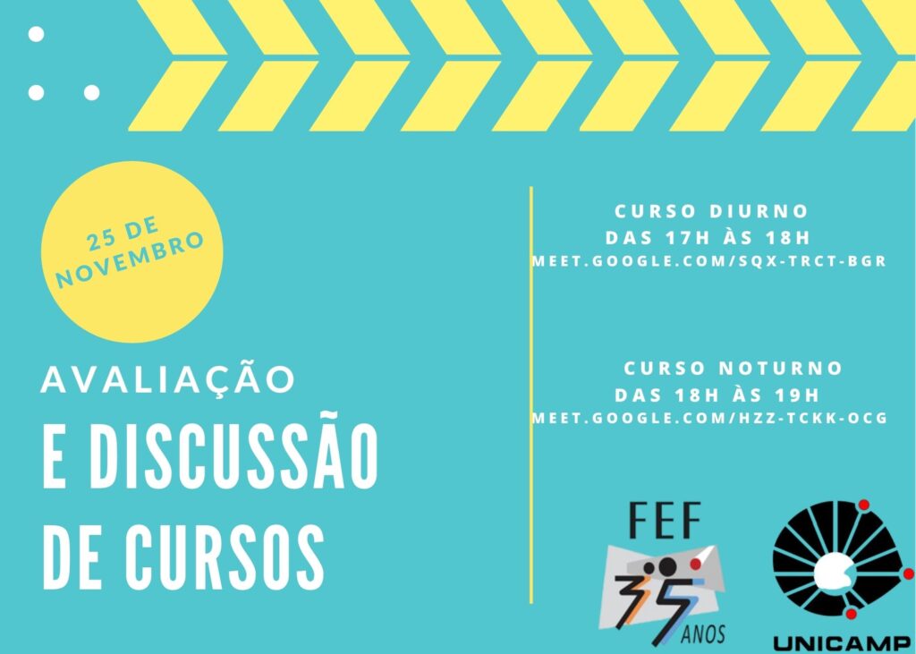 Avaliação e discussão sobre os cursos de Graduação da FEF
