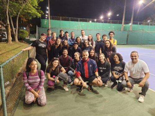 alunos na hipica