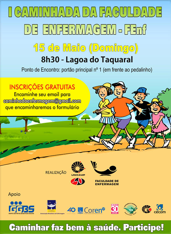 caminhada da faculdade de enfermagem