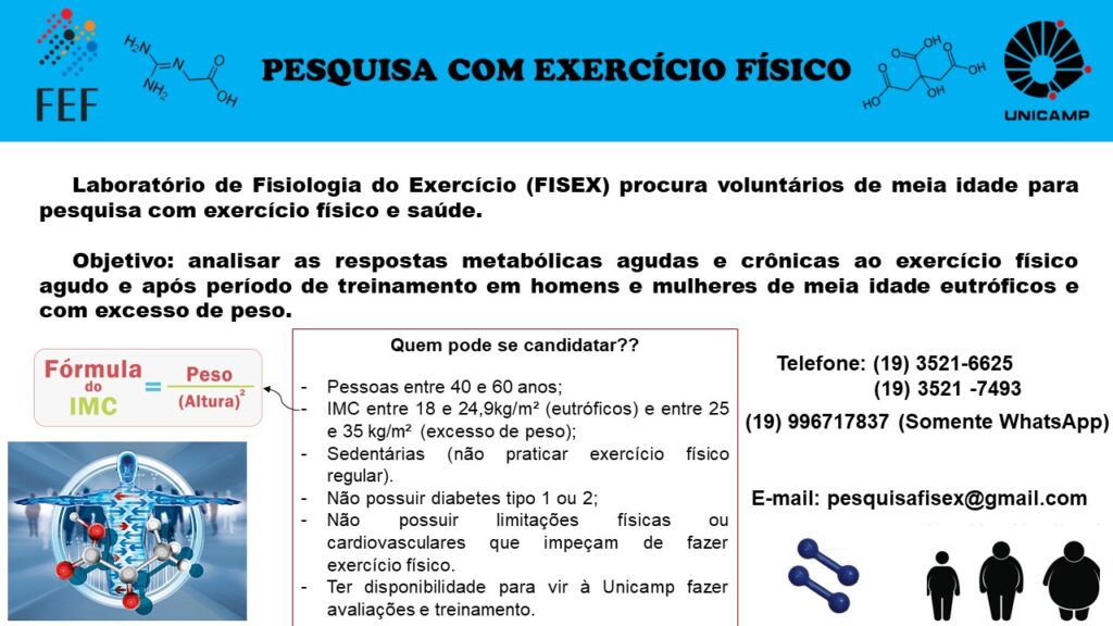 Pesquisa com Exercício Físico