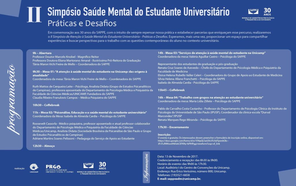 simpósio saúde mental do estudante universitário 