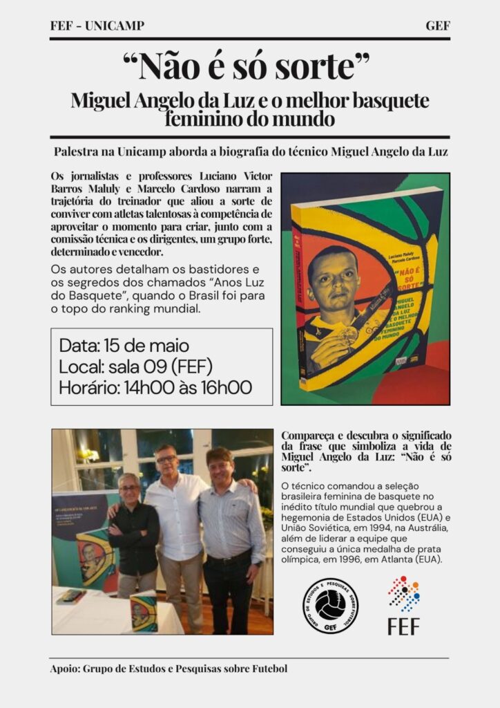 Palestra "Não é só sorte"