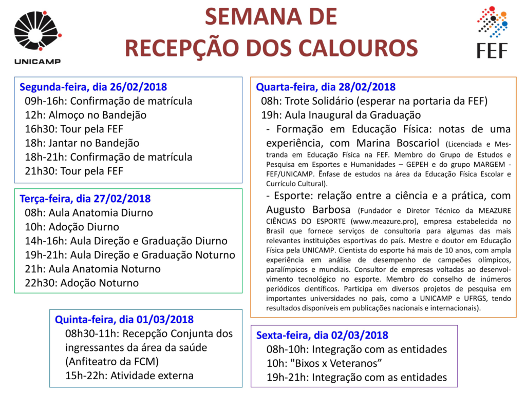 Semana de Recepção dos Calouros