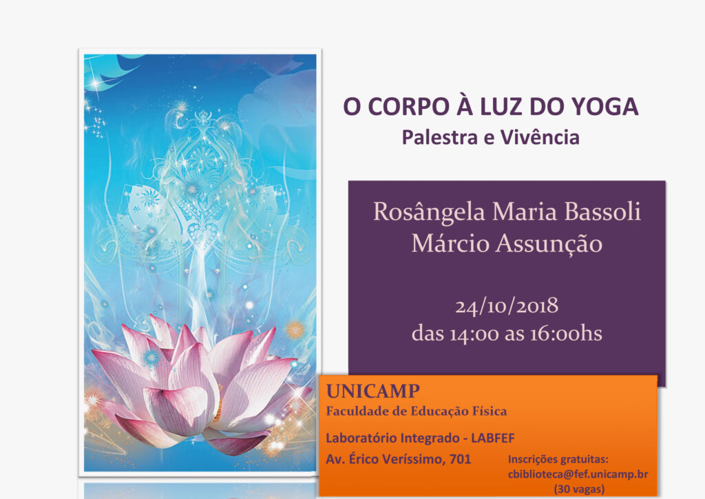 Palestra e Vivência: "O Corpo à Luz do Yoga"