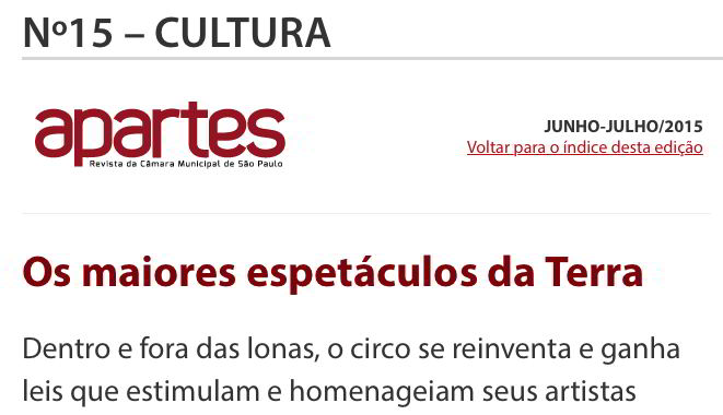 Espetáculos Circenses