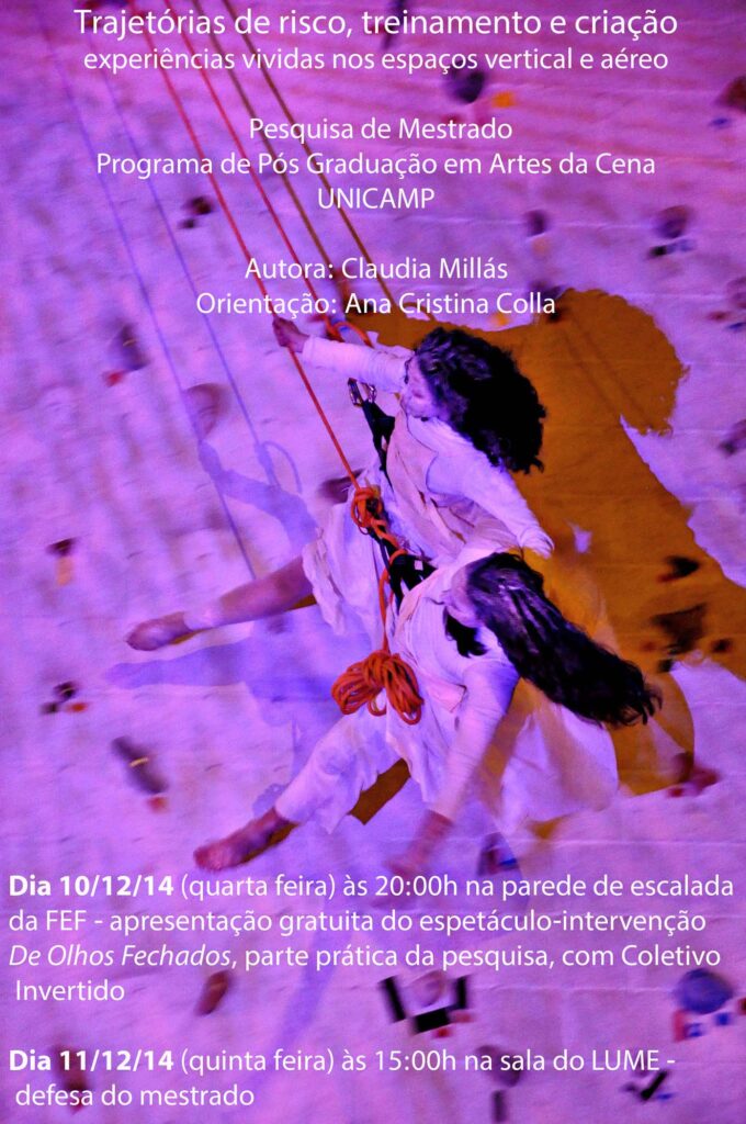 de olhos fechados
